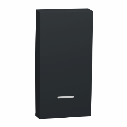 Unica - enjoliveur interrupteur ou bouton-poussoir lumineux - 1 mod - Anthrac