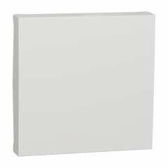 Unica - enjoliveur interrupteur ou bouton-poussoir - 2 mod - Blanc antibac