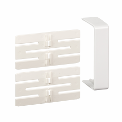 OptiLine 45 goulotte pvc blanc polaire 95 x 55 mm - joint de fond