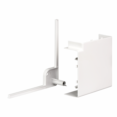 OptiLine 45 goulotte pvc blanc polaire 140 x 55 mm - angle plat 90°