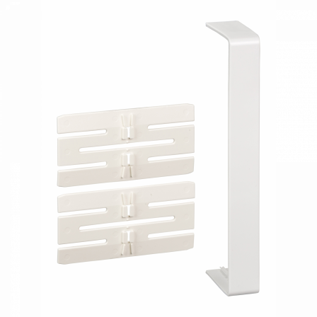 OptiLine 45 goulotte pvc blanc polaire 185 x 55 mm - joint de fond