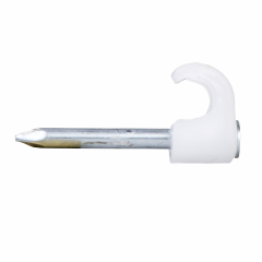 Mureva Fix - Clip à clou - conduit Ø18-22mm - clou Ø2,5-L45mm - gris