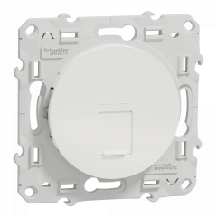 Odace - prise RJ45 - blanc - sans connecteur (empreinte Infraplus)