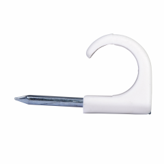 Mureva Fix - Clip à clou - pour câble Ø14-20mm - clou 2,5x35 - blanc