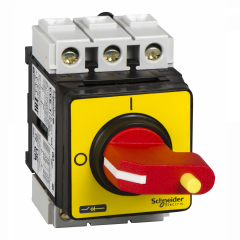 TeSys VVE - inter.-sectionneur - 3P - 690V 25A - poignée rouge cadenassable