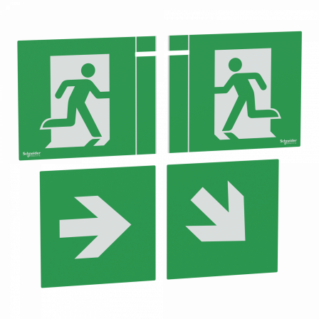 Exiway - 4 étiquettes repositionnables - Smart