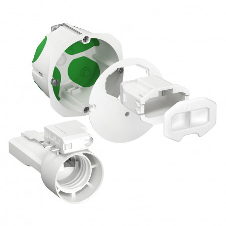 Multifix Air DCL - boîte d’applique couv. affleurant, connect, douille