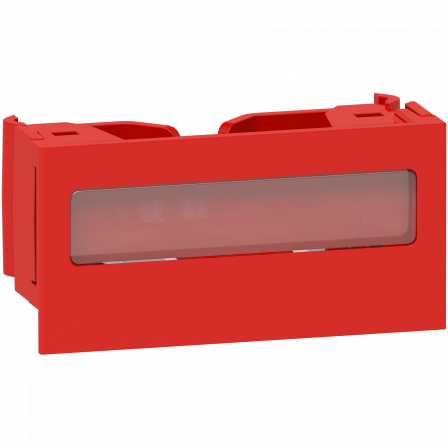 OptiLine 45 - clip de verrouillage pour goulotte - porte etiquette - rouge