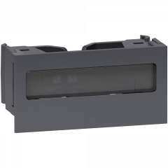 OptiLine 45 - clip de verrouillage pour goulotte - porte etiquette - anthracite