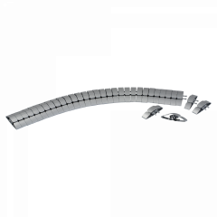 Unica System+ - Passe-câbles au sol flexible et extensible - Gris