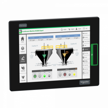 Harmony P6 - écran 12,1p - XGA - 16M colors- Multi Touch - front USB A/micro-B