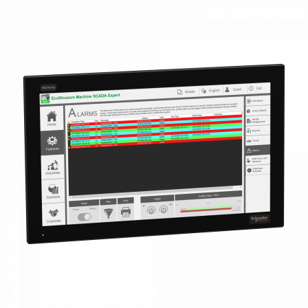 Harmony FP6 - Moniteur Ecran plat, 19pW Full HD, Dalle capacitive, DVI, 24VDC