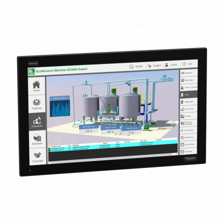 Harmony FP6 - Moniteur Ecran plat, 22pW Full HD, Dalle capacitive, DVI, 24VDC