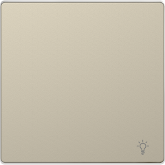 D-Life - enjoliveur pour commande simple avec picto lampe - blanc sable