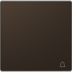 D-Life - enjoliveur pour commande simple avec picto carillon - métal mocca