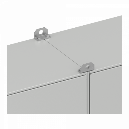PanelSeT Accessoires - 1 jeu de 4 équerres double lev. - vis M12 - Charge 500kg
