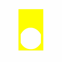 Harmony - Etiquette 30 x 50 jaune pour marquage noir