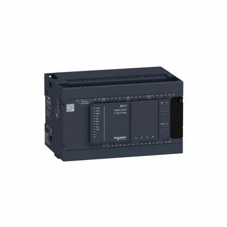 Modicon M241, contrôleur 24E/S NPN, 2 ports série, 24VCC