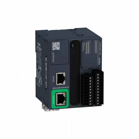 Modicon M221 Book, contrôleur 16E/S PNP, port Ethernet+série, 24VCC, vis