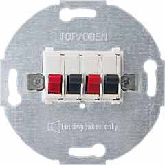 D-Life - prise haut-parleur double - blanc