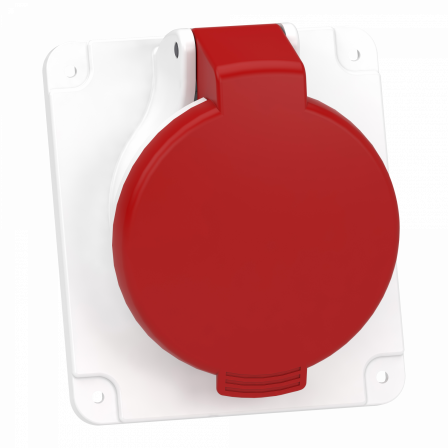 Mureva - socle de prise inclinée -16A -3P+N+T - 380-415 V CA- IP44 - à vis