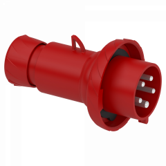 Mureva - fiche mobile industrielle droite - 32 A - 3P+N+T - 380-415 V CA - IP67