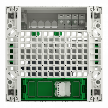 Resi9 Coffret VDI 13M1R - Switch 5ports PoE - grade 3TV 4xRJ45 cat6a