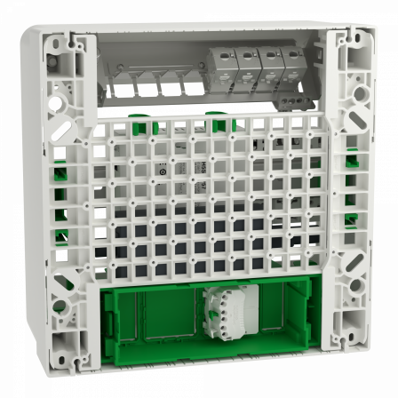 Resi9 Coffret VDI 13M1R - Switch 5ports PoE - grade 3TV 4xRJ45 cat6a