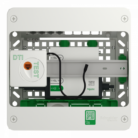 Resi9 Coffret VDI 13M1R - Switch 5ports PoE - grade 3TV 4xRJ45 cat6a