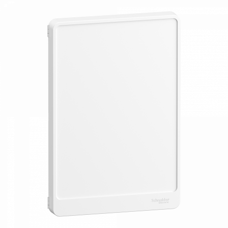 Resi9 - Porte Styl blanche (RAL 9003) pour coffret 2 rangées de 13 modules