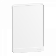 Resi9 - Porte Styl blanche (RAL 9003) pour coffret 2 rangées de 13 modules