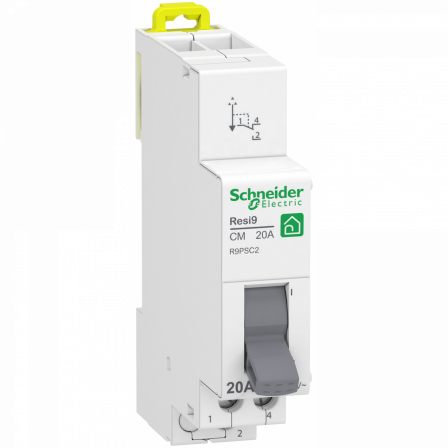 Resi9 - commutateur 2 positions - 1OF - 20A - 250VCA