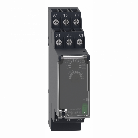 Harmony Time RE22 - relais tempo - 1OF - C Ct - 1s à 300h - 24V à 240VACDC