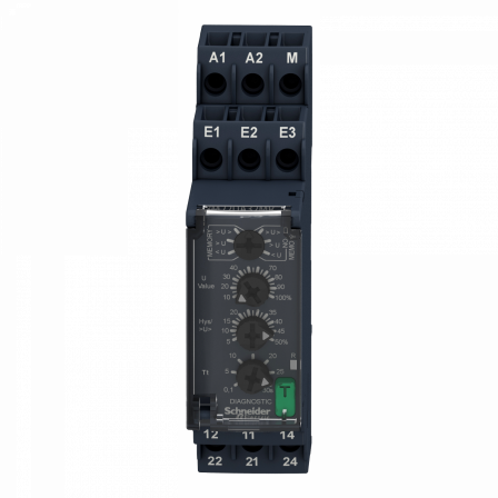 Harmony Control RM22 - relais sur/sous-tension - 1 à 100V - 2OF - 24 à 240Vca/cc