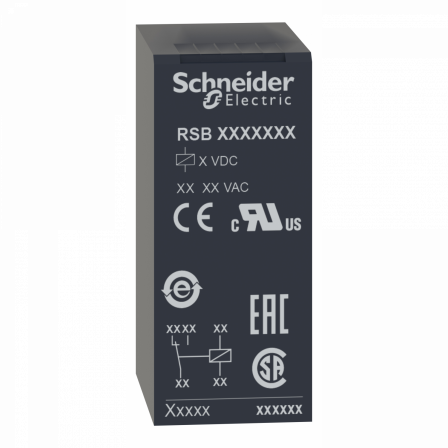 Harmony Relay RSB - relais PCB embrochable - 2OF - 8A - 12VDC