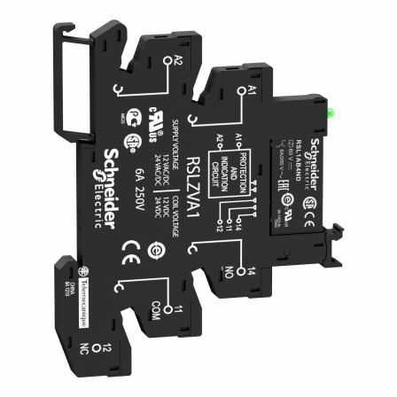 Harmony Relay RSL - relais PCB embrochable monté sur embase - 1OF - 6A - 48VACDC
