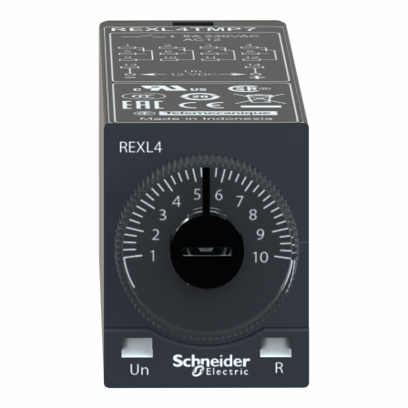 Harmony Time - relais temporisé travail - 0,1s..100h - 230Vca - 4FO