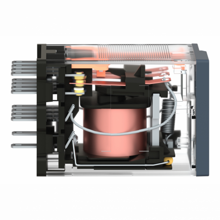 Harmony Relay RXM - relais miniature - embrochable - DEL - 4OF - 6A - 24VDC