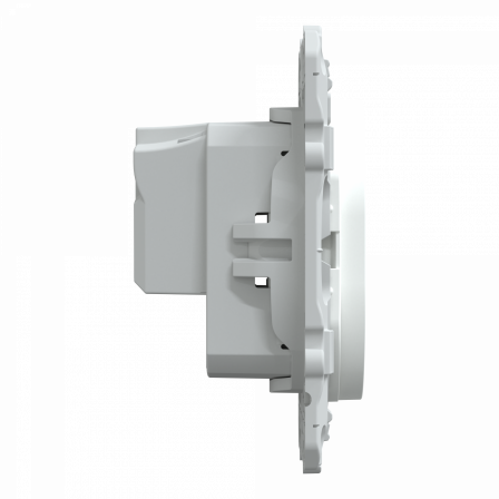 Ovalis - prise de courant à puits 2P 16A - bornes vis - Blanc