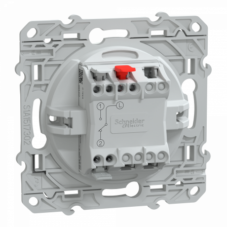 Ovalis - interrupteur va et vient - 10AX - Blanc