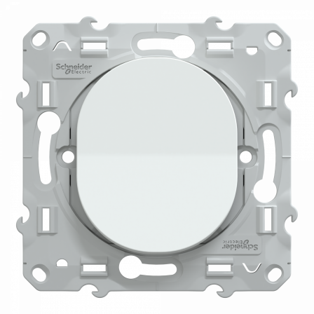 Ovalis - interrupteur permutateur - 10AX - Blanc