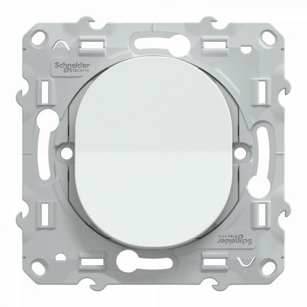 Ovalis - bouton poussoir à fermeture - 10A Blanc