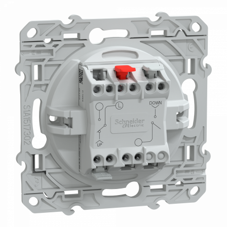 Ovalis - interrupteur 2 boutons pour volet roulant- 6AX -Blanc