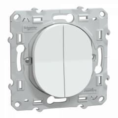 Ovalis - double va et vient - 10AX - Blanc