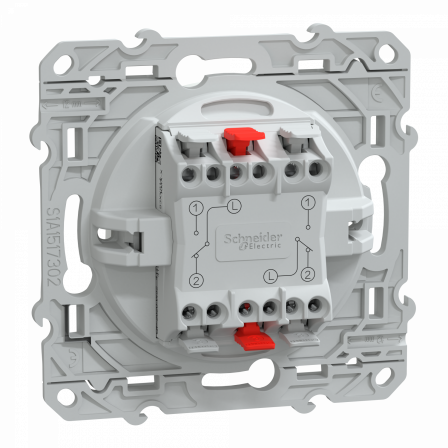 Ovalis - Lot de 108 double va et vient S320214 - 10AX - Blanc - ss emballage uni