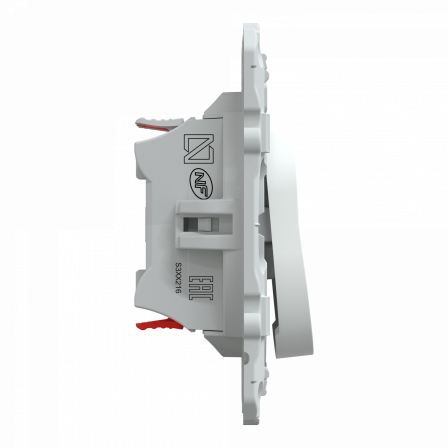 Ovalis - double poussoir fermeture - 10AX - Blanc