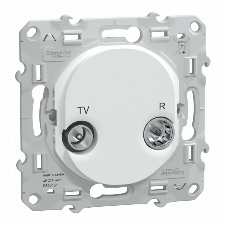 Ovalis - prise TV-R - Blanc