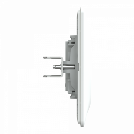 Ovalis - Prise téléphone en T - 8 contacts - avec plaque - Blanc