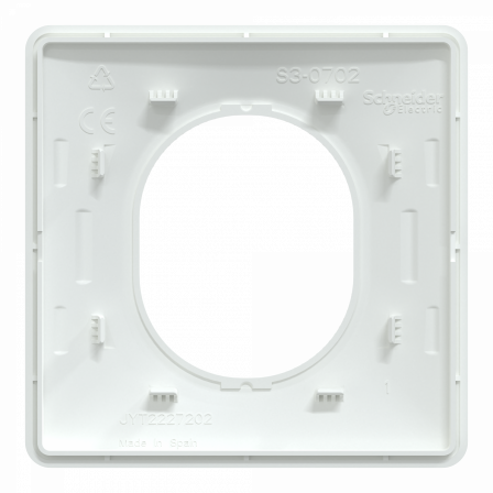 Ovalis - Lot de 360 plaques de finition de coloris blanc S320702