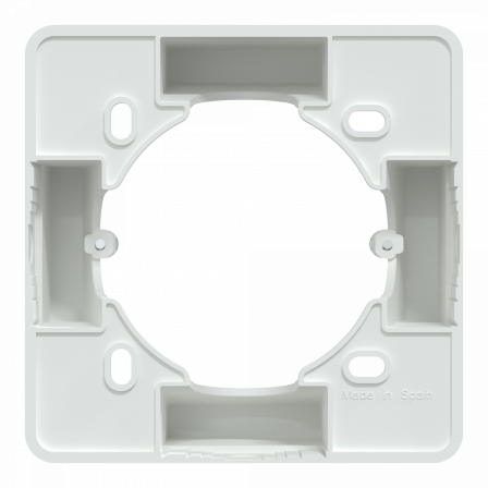Ovalis - Boîte support 36 mm pour montage en saillie - Blanc